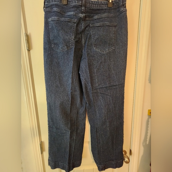 Universal Thread Hi-Rise Wide Leg Blue Jeans Dark Wash Size 16 Regular - Picture 4 of 7